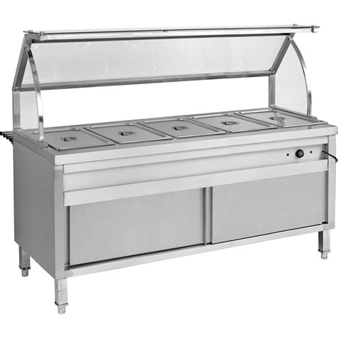 BS5H Heated Five Pan Bain Marie Cabinet - Global Commercial Kitchen ...