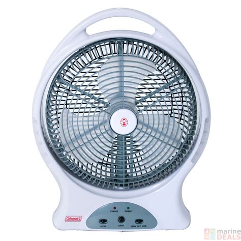 Buy Coleman Rechargeable Fan with LED Light 12" online at Marine-Deals ...