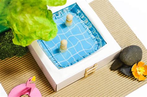 Make A DIY Miniature Swimming Pool for Small World Play