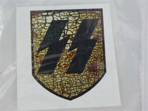 Replica WW2 German Aged Helmet Decal