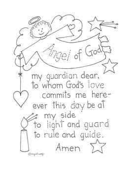 Guardian Angel Prayer Kids Free Printable