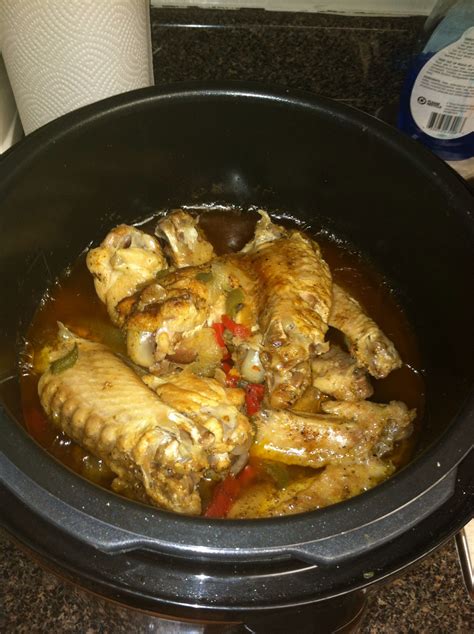 √ Turkey Wings And Rice In Crock Pot