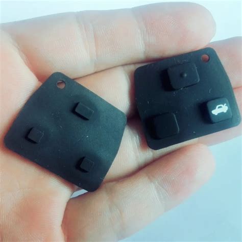 10PCS/LOT 3 button replacement Remote Key Silicon rubber pad For Toyota Key button Pad rubber-in ...