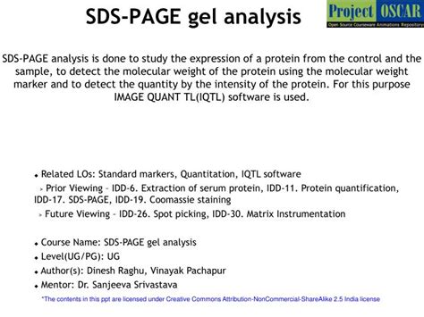 PPT - SDS-PAGE gel analysis PowerPoint Presentation, free download - ID ...