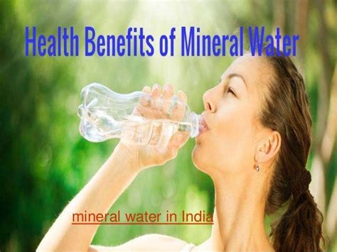 Health Benefits of Mineral Water