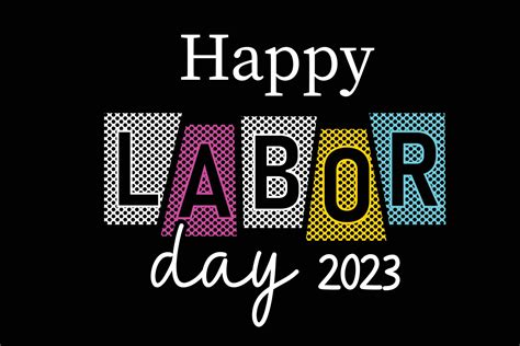 Happy labor day 2023 typography t shirt design 14977277 Vector Art at ...