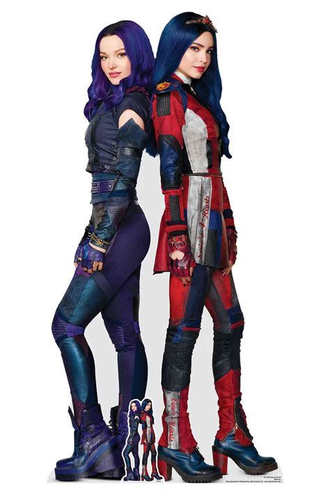 Mal and Evie from Descendants 3 Official Lifesize Cardboard Cutout ...