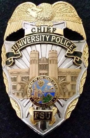 Florida State University Police Department, Chief's Badge, US State of Florida | Badge, Police ...