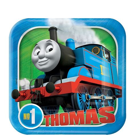 Thomas the Train Dessert Plates 8ct | Happy birthday foil balloons, Happy birthday 18th ...