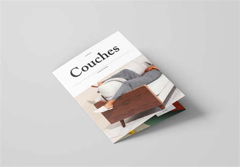 Free Bifold Furniture Catalog Template (Ai)