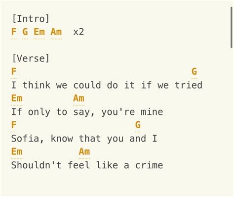 Sofia- Clairo | Guitar chords and lyrics, Ukulele songs, Guitar chords for songs