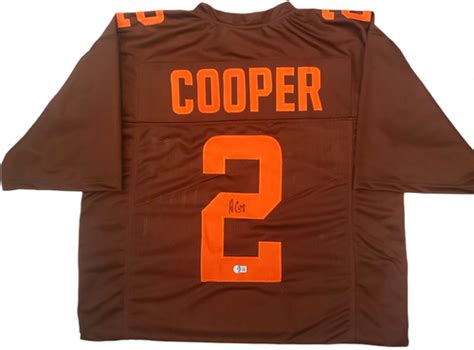 Amari Cooper Cleveland Browns Autographed Color Rush Jersey - Beckett Authentic