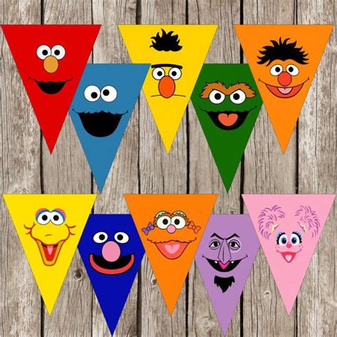 Sesame Street Party Banner - Sesame Street Birthday Party - DIY ...