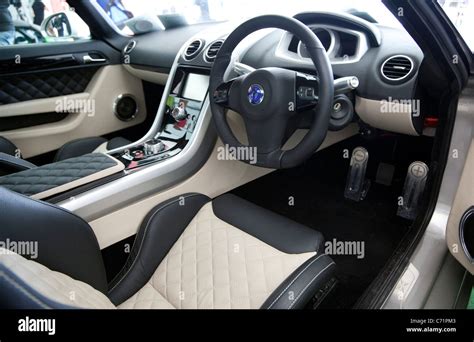 Ecovelocity motor festival London - Lightning GT electric supercar interior Stock Photo - Alamy