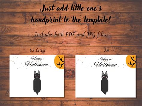 Printable Halloween Handprint Craft, Bat Handprint Art, Daycare Activities, Printable Halloween ...