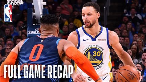 WARRIORS vs THUNDER | Stephen Curry Leads Golden State Past OKC | March 16, 2019 - YouTube