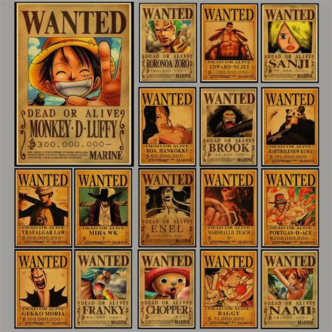 One Piece Wanted Poster