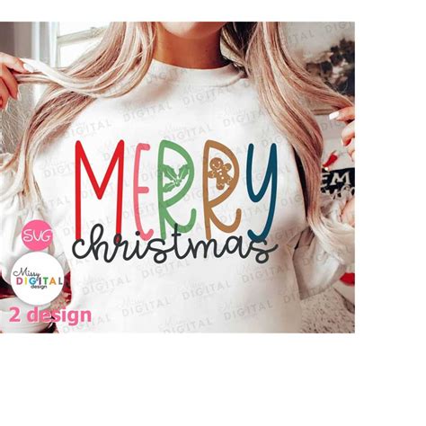 Merry Christmas saying Svg,Christmas Shirt Svg,Holiday svg,O - Inspire Uplift