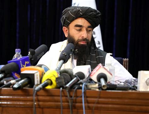 Taliban spokesperson Zabihullah Mujahid holds press conference - The Asia Today