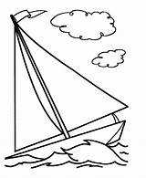 Sailboat In The Sea Coloring Page  Free Printable Pages For Kids sketch template
