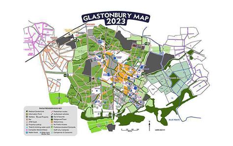 UPDATED: Glastonbury 2023 Site Map