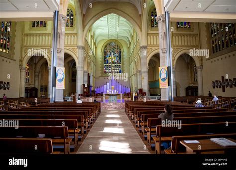 Interior of St Mary's Cathedral, Perth City, Western Australia Stock ...