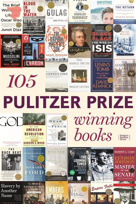 Pulitzer Prize Winners Fiction Printable List