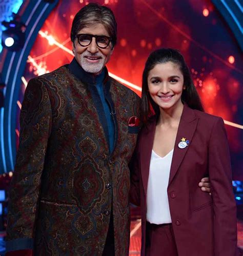 Snapped: Alia Bhatt And Amitabh Bachchan At The First Look Of The Show Aaj Ki Raat Hai Zindagi ...