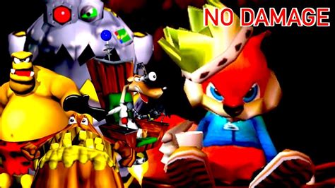 ALL BOSSES (NO DAMAGE) - Conker's Bad Fur Day - YouTube