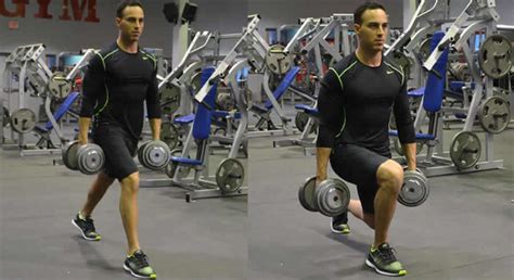 Dumbbell Lunges Exercise - The Optimal You