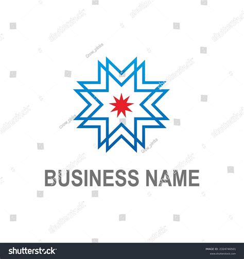 Star Line Geometry Logo Vector Image Stock Vector (Royalty Free ...