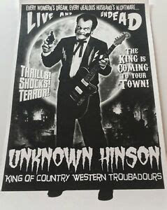 UNKNOWN HINSON Live And Undead Poster NEW | eBay