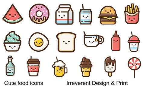 Cute Food Stickers Perfect for Planners Bujo Kids Fun and - Etsy Denmark