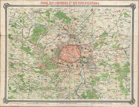 vintage pig clip art: Vintage Paris France Maps