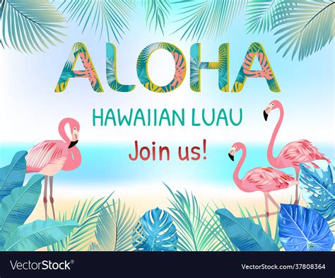 Aloha hawaii best creative design for poster Vector Image