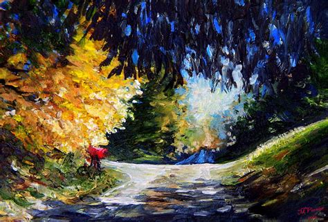 Autumn Country Road Painting by Marian Vernier - Fine Art America