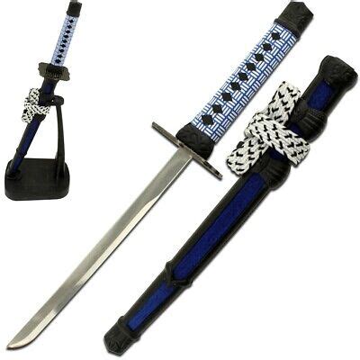 8& MINI JAPANESE KATANA SAMURAI SWORD LETTER OPENER w/ DISPLAY STAND ...