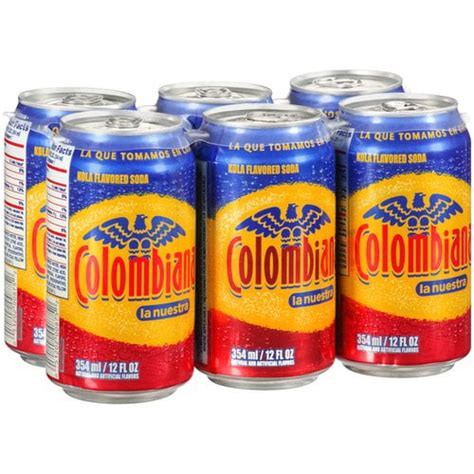 Colombiana Kola Flavored Soda, 12 oz, 6 pk - Walmart.com - Walmart.com