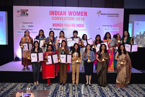 Winners of Women Leadership Awards at Indian Women Convention 2018 ...