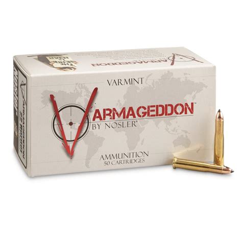 Nosler Varmageddon, .22 Hornet, FB Tipped, 35 Grain, 50 Rounds - 665766 ...