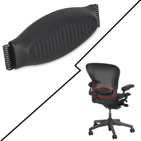 Kojem Lumbar Support Pad Replacement for Herman Miller Classic Aeron Chair Office Chair Graphite ...