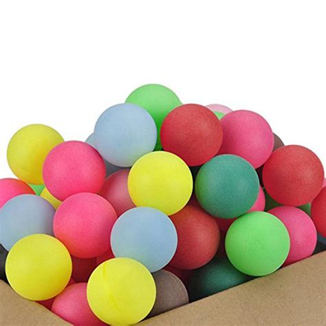 100Pcs/set Colored Ping Pong Balls Entertainment Table Tennis Ball Multi Color,. | eBay