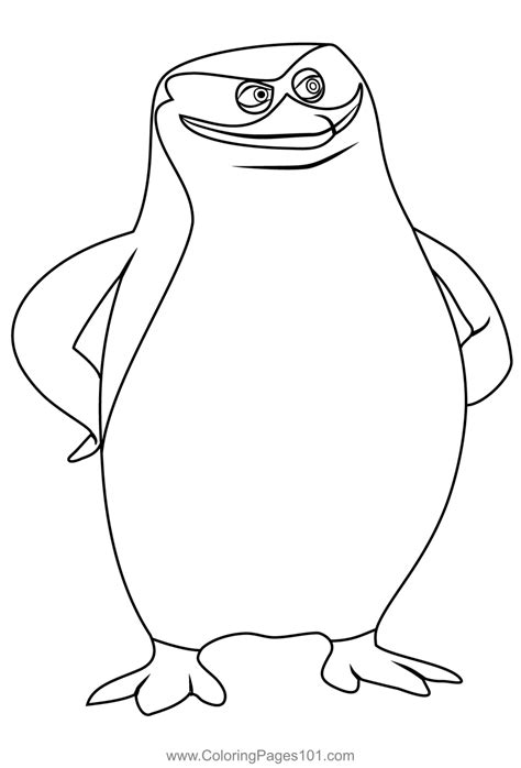 Skipper Coloring Page for Kids - Free The Penguins Of Madagascar Printable Coloring Pages Online ...