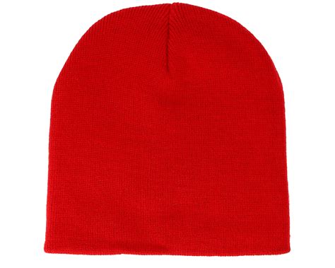 Knitted Short Classic Red Beanie - Beanie Basic beanies - Hatstoreworld.com