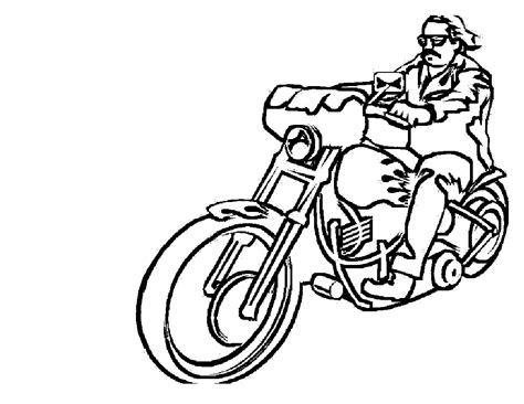 Motorcycle Coloring Sheet Printable Coloring Pages