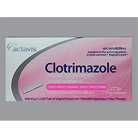 Clotrimazole Vaginal Usp 1% Cream For Vaginal Yeast Infection - 45 Gm - Walmart.com - Walmart.com