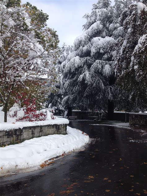 Snow in Lucerne Switzerland