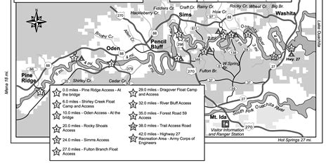 Ouachita River Map With Miles