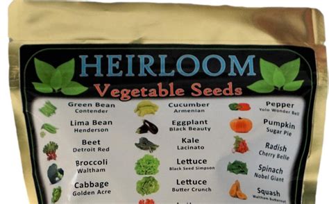 Heirloom Vegetable Seeds - Variety Pack - No Blog Title Set