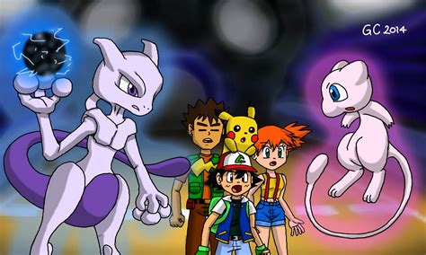 Pokemon Mewtwo And Ash